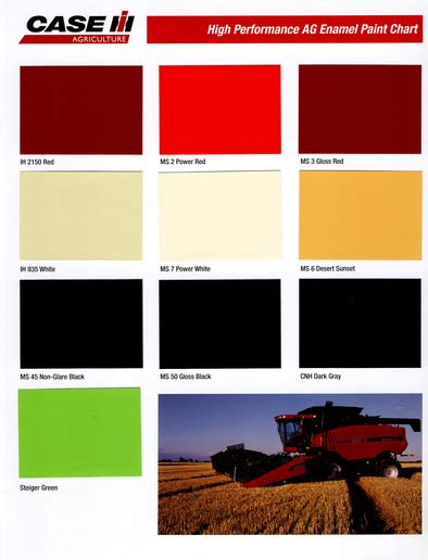 case skid steer paint colors|case ih tractor paint chart.